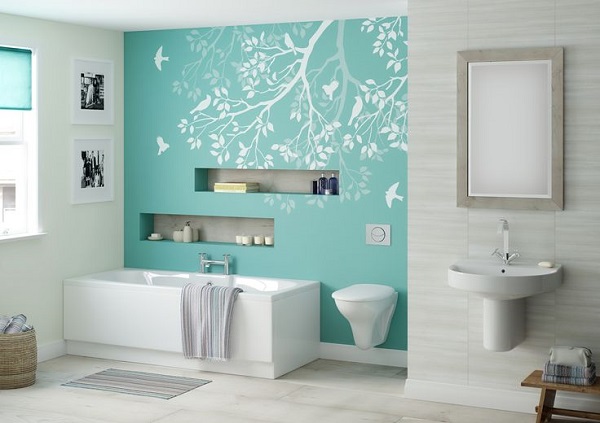 painting your bathroom walls with a feature