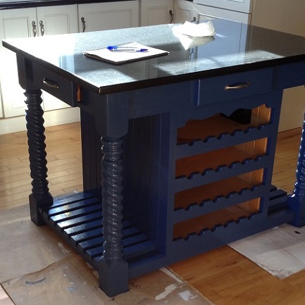 painted kitchen island - Ideas for Painting Old Furniture