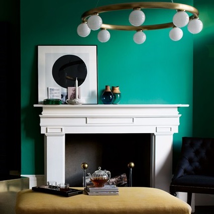 Emerald Green Colour Scheme for your Living Room