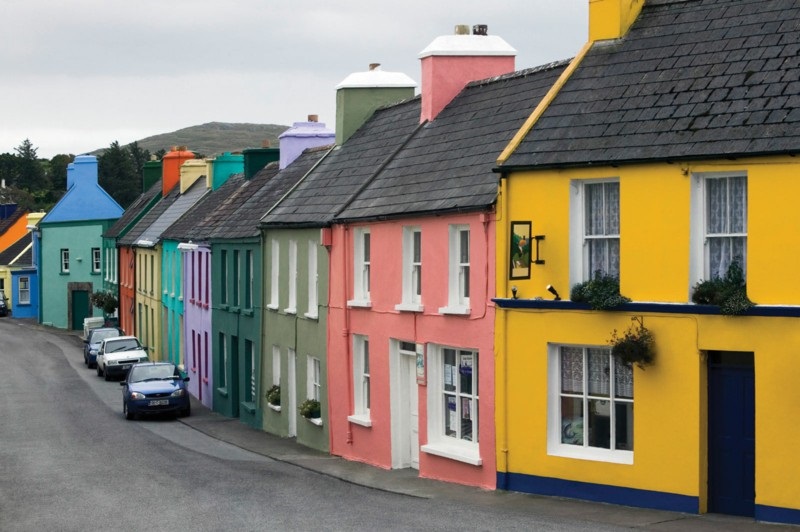 Painting the Outside of Your House - colourful Irish village