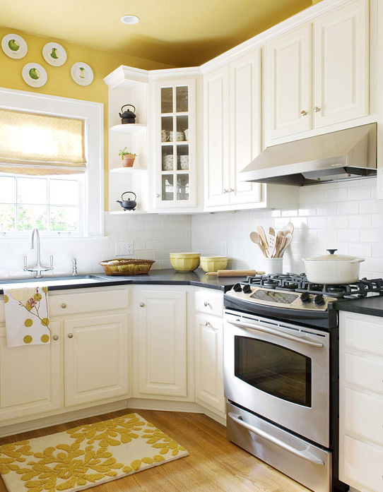 kitchen - Decorating with Shades of Yellow Paint