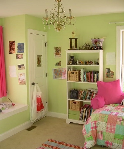 Shades of green and where to use them - playroom