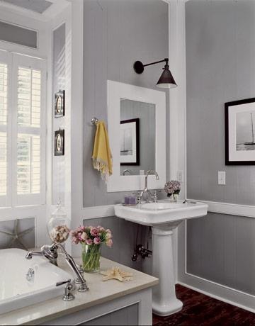 Grey bathroom - paint colour for your bathroom